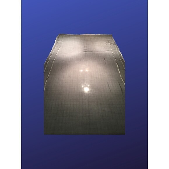 unbranded Shawl Wrap Scarf, DARK GRAY/SILVER METALLIC, GUC - Picture 6 of 7